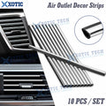 Silver Soft PVC AC Air Outlet Strip Cover Trim for Universal Fit (—)