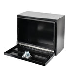 Tool Box for Pickup Truck (24"x12"x14", Black Steel)