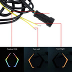 LED RGB Grille Lights Turn Signal Fang Accent for Polaris RZR XP 1000 Turbo (2019–2022)