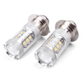 2X PX15D 16 SMD LED 80W Motorcycle Fog Lamp Headlight Bulb for Motorcycles