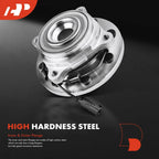2X Front Wheel Hub & Bearing Assembly with ABS for Ram 2500 3500 (2003-2010)