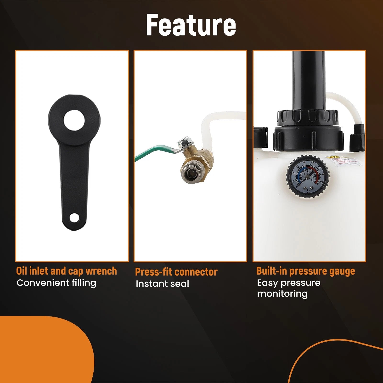3L Manual Transmission Oil Filling System Pump Tool + 8 Adaptor Set