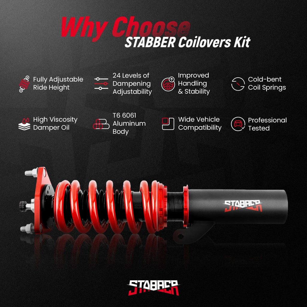 Stabber Coilovers 24 Way Suspension Lowering Kit for Mitsubishi Lancer (2008–2017)