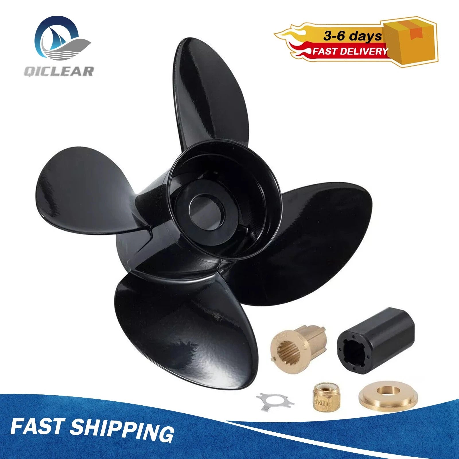 4-Blade Propeller for Mercury 40-140HP (48-8M8026590)