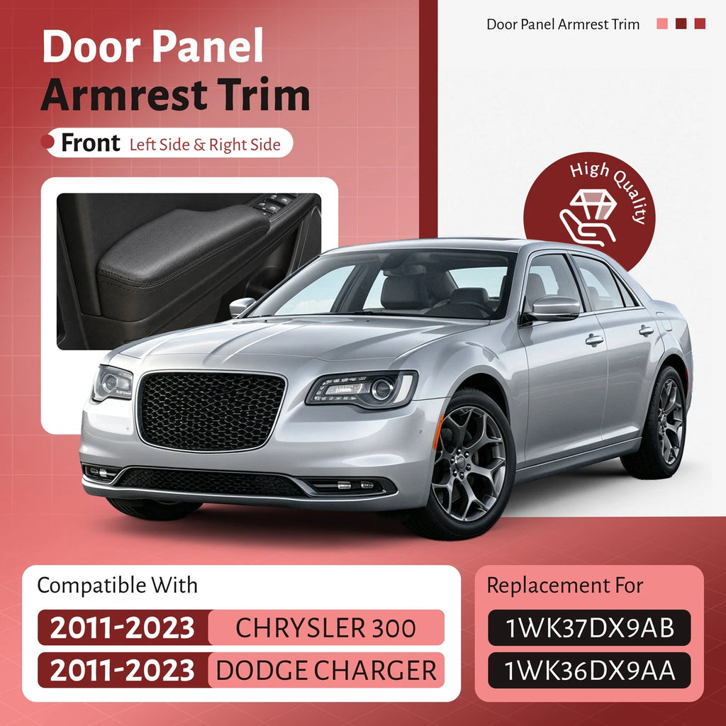 Front Door Panel Armrest Trim for Chrysler 300 Dodge Charger (2011–2023)