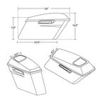 Hard Saddlebags 6x9" Speaker Lid for Harley Touring (2014–2023)