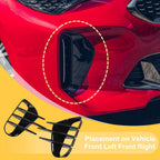 Fog Light Cover Trim Set for Kia Stinger (2018–2023) Glossy Black