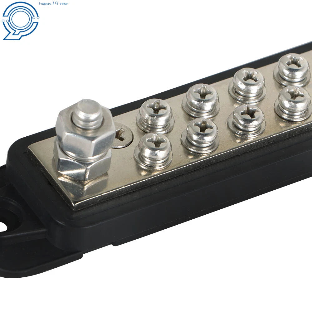 Set of 2 Power Distribution Blocks for Busbar 180A 12V DC
