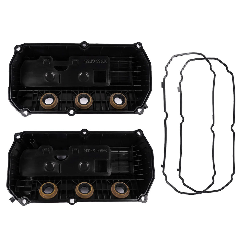 Set of 2 Engine Valve Covers w/ Gasket for Mitsubishi Outlander (2007–2009)