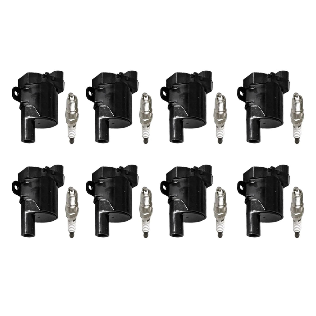 Set of 8 Ignition Coils & Iridium Spark Plugs for Express 1500 2500 3500