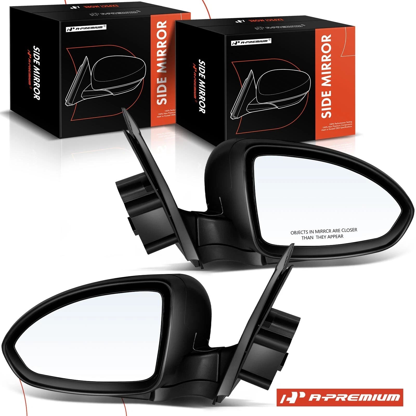 Pair Power Manual Fold Mirrors for Chevrolet Cruze (2011–2015)