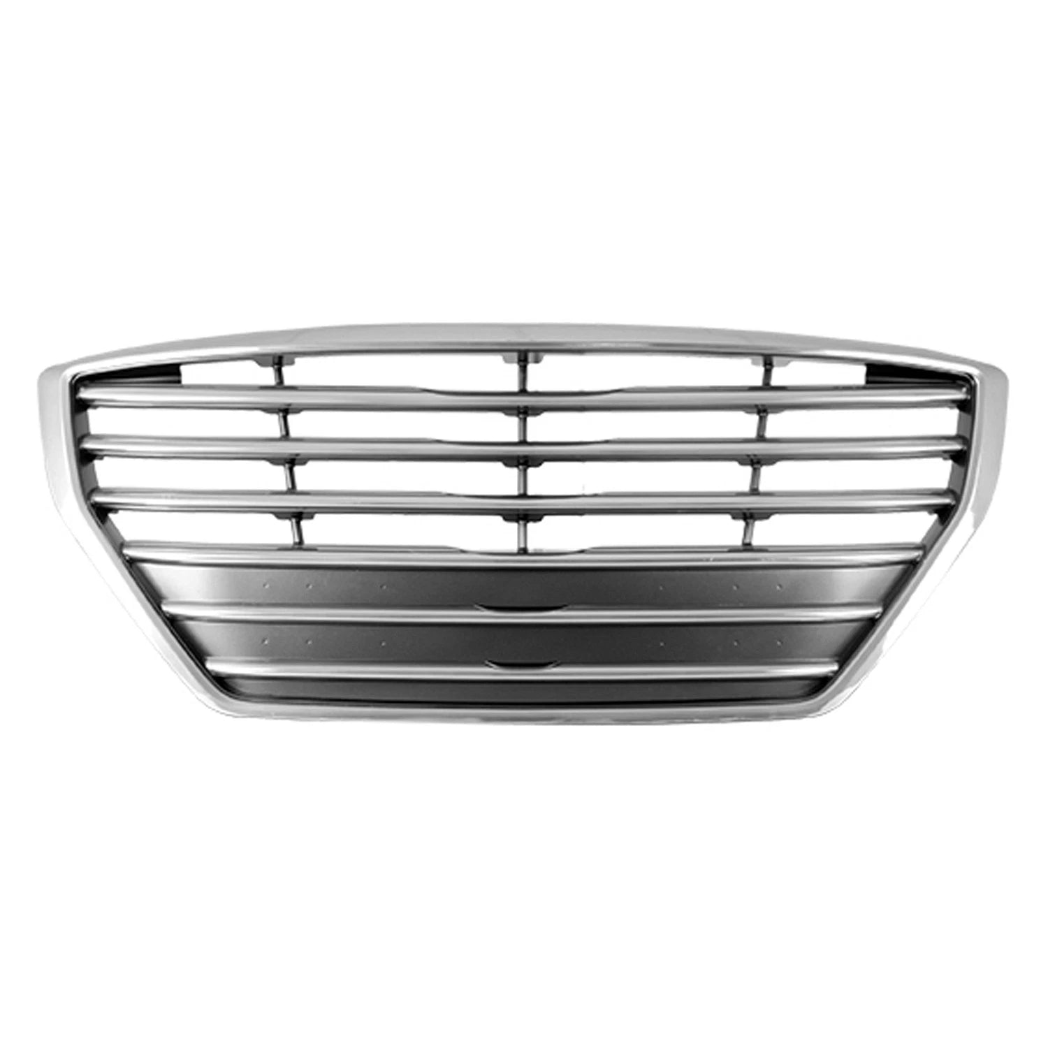 Replacement Silver Chrome/Painted ABS Plastic Front Grille-See Compatible Chart