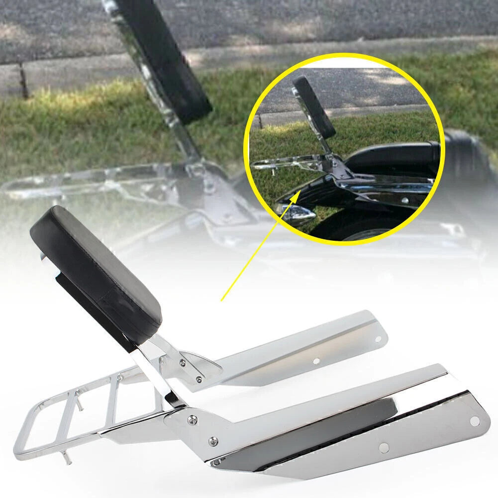 Sissy Bar Backrest with Luggage Rack for Honda VTX 1300C 1800C 1800F (2005–2011)