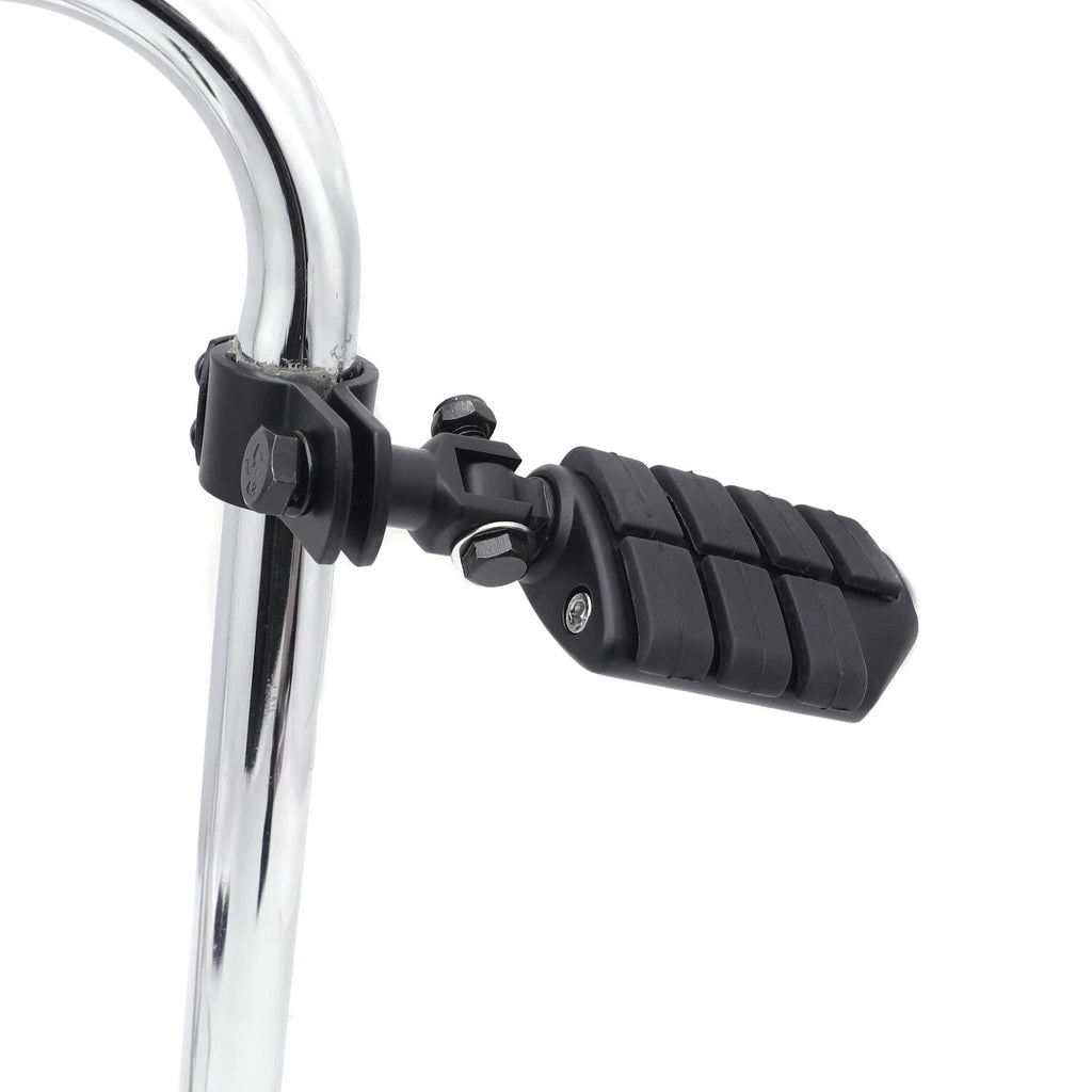 Black Dually Foot Pegs Rest w/ 1" 1 1/4" Clamps for Honda Magna 750 VF750 VF1100 (1982–2003)