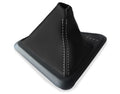 Leather Automatic Shift Boot Cover for BMW E81 E82 E87 (2004–2013) Gray Stitch