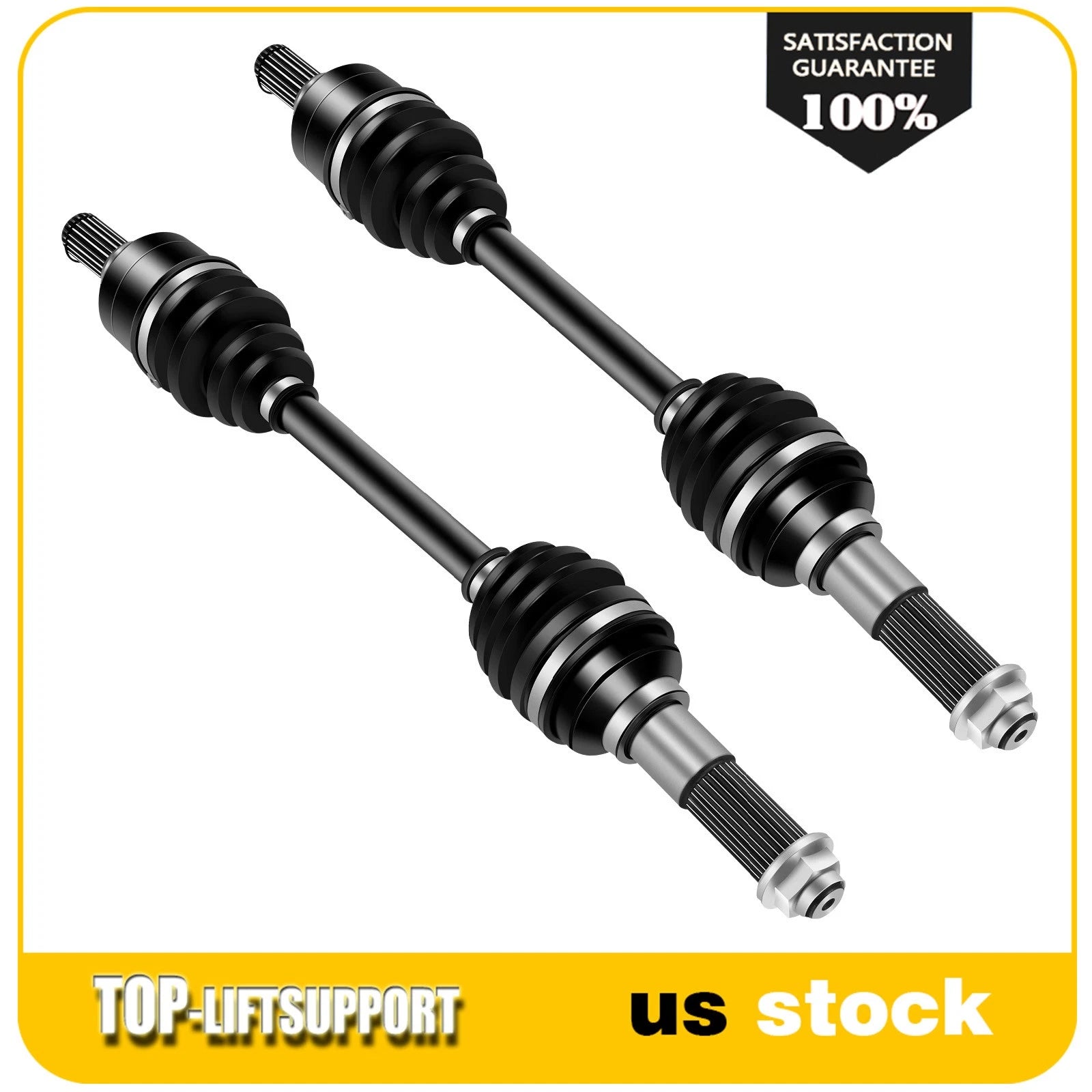 Set of 2 CV Joint Axles for Yamaha Grizzly 450 YFM 4x4 (2011–2014)
