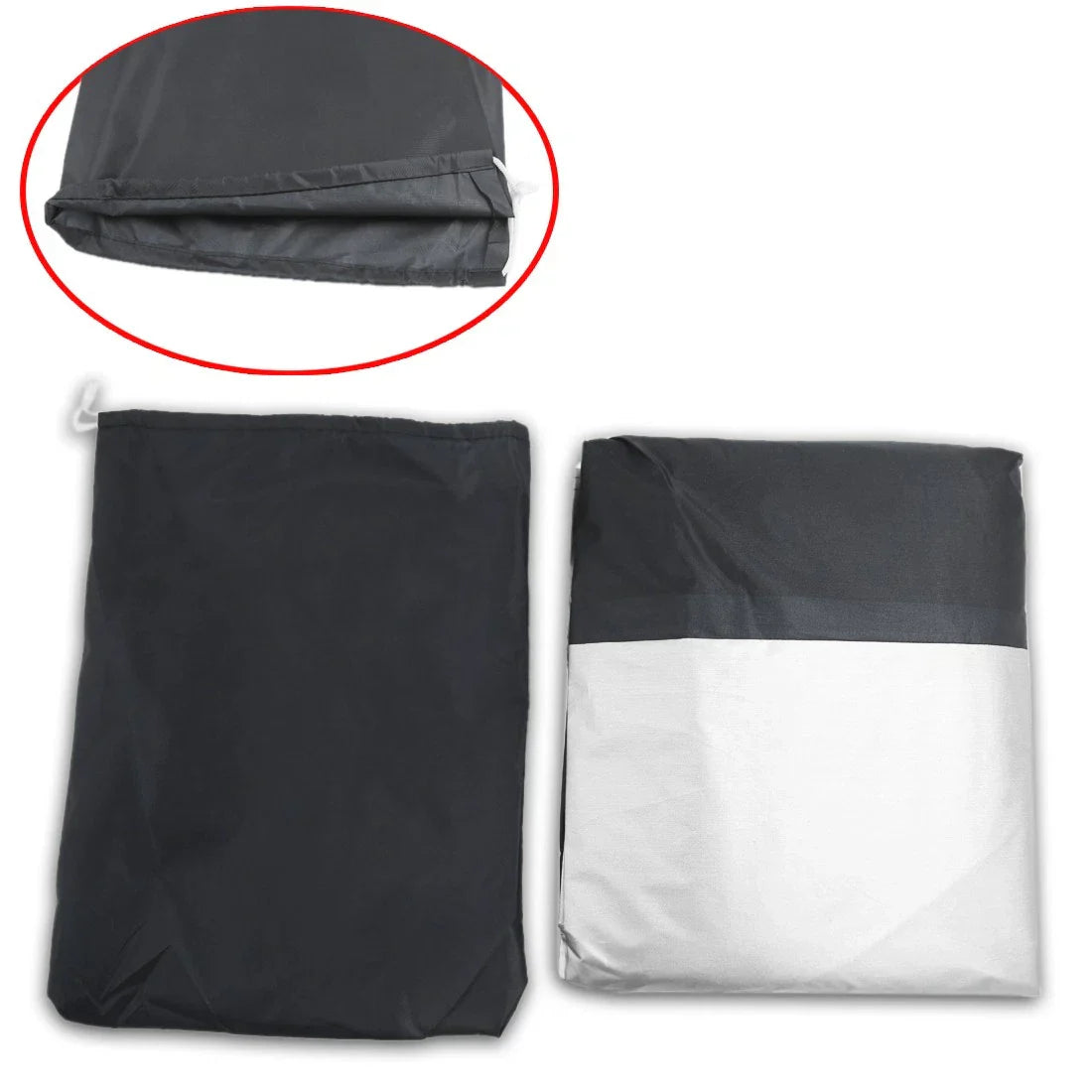 Motorcycle Cover 180T Black/Silver for Honda Goldwing 1100 1200 1500 1800