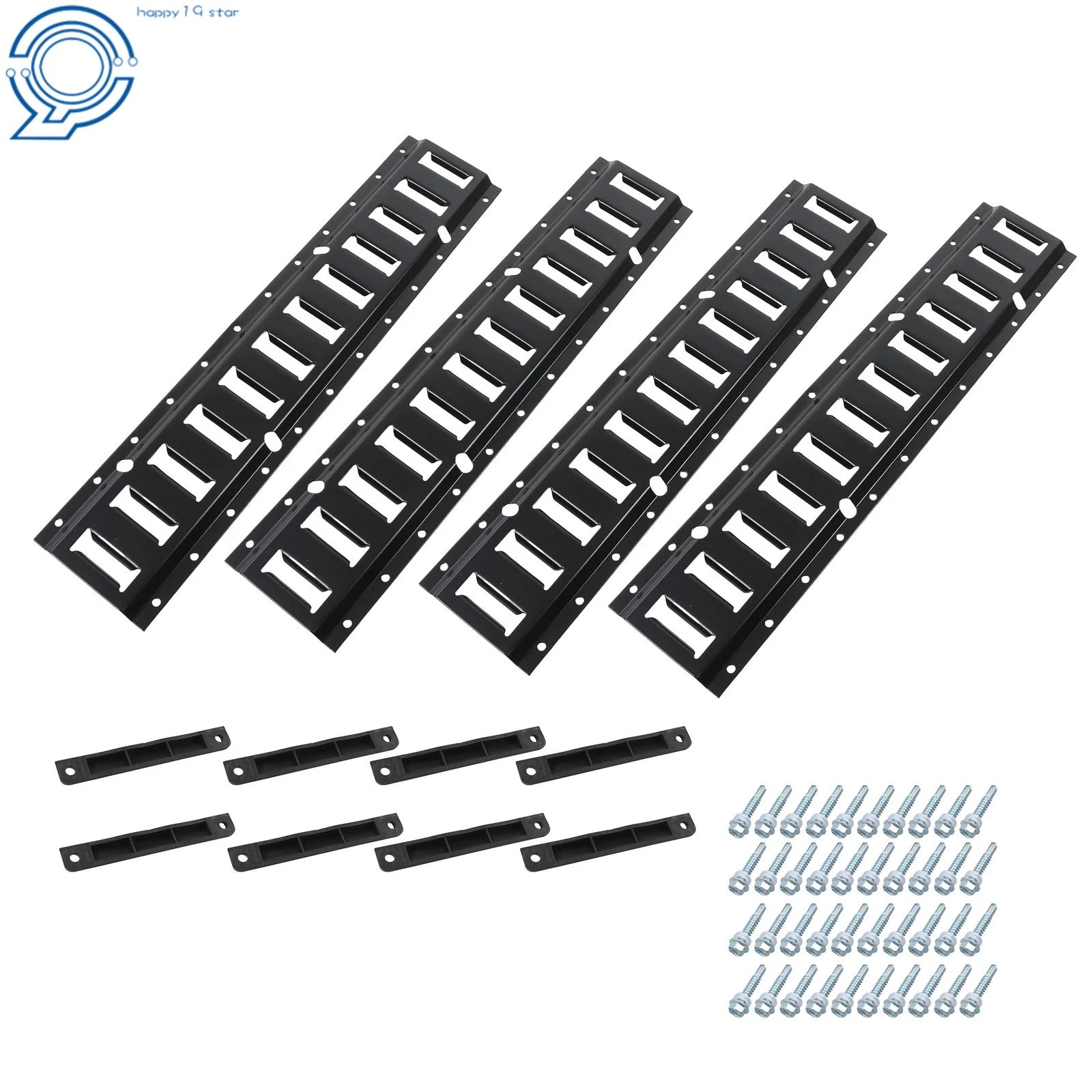 Set of 12 E Track Tie Down Rails for Trailers (2')