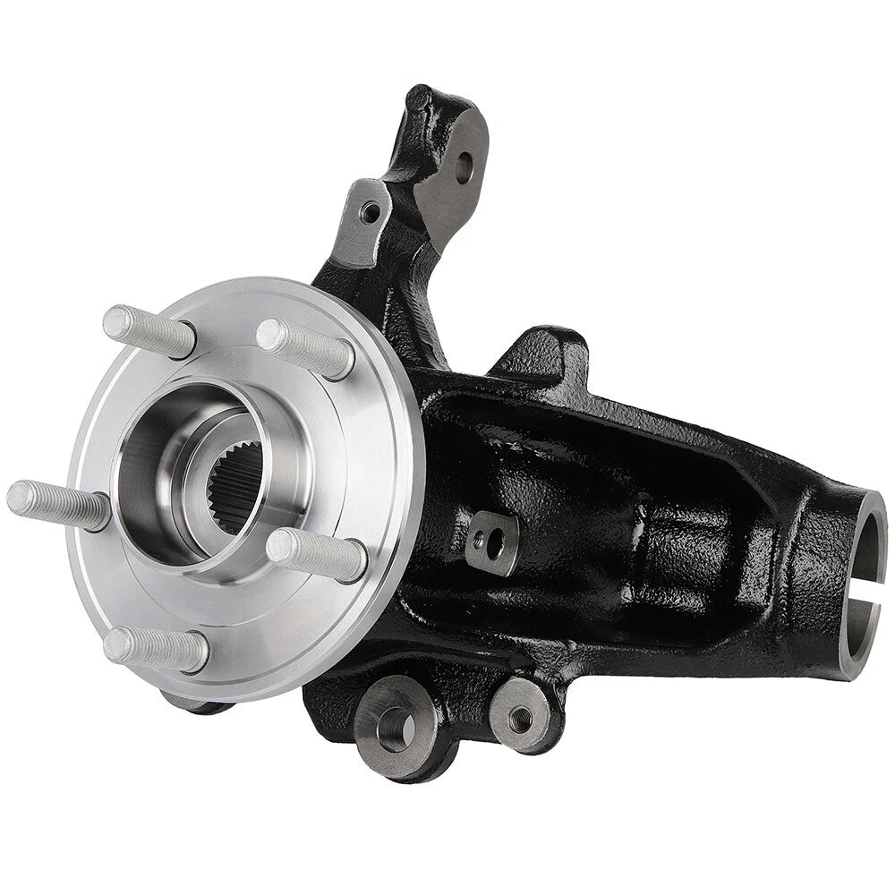 2 Front Wheel Hub Bearings & Steering Knuckles for Ford Focus (2012-2018)