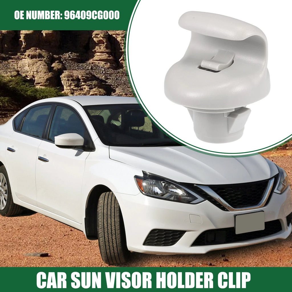 Sun Visor Holder Clip for Nissan Sentra (2015–2019) No. 96409CG000 Gray