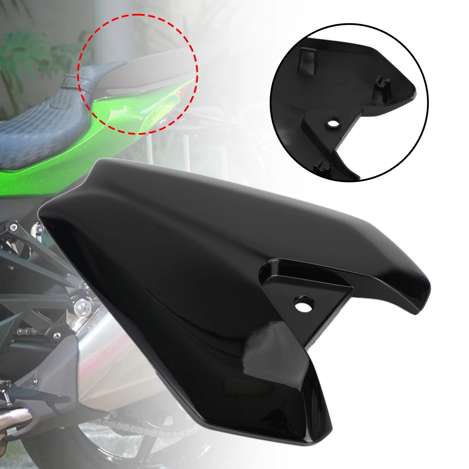 Rear Seat Fairing Cover Cowl for Kawasaki Z1000 (2014–2022) Black