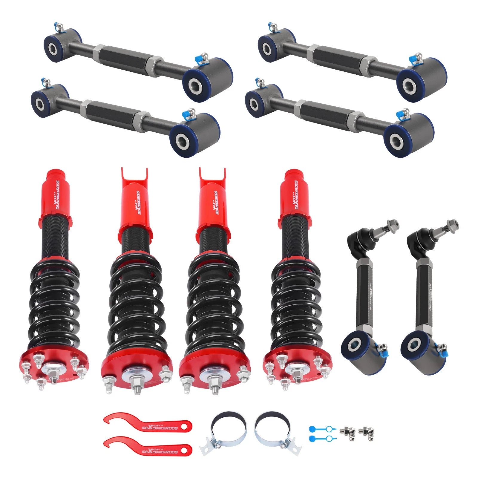Coilovers & Adjustable Rear Camber Arm & Rear Toe Arm for Honda Accord (2008–2012)