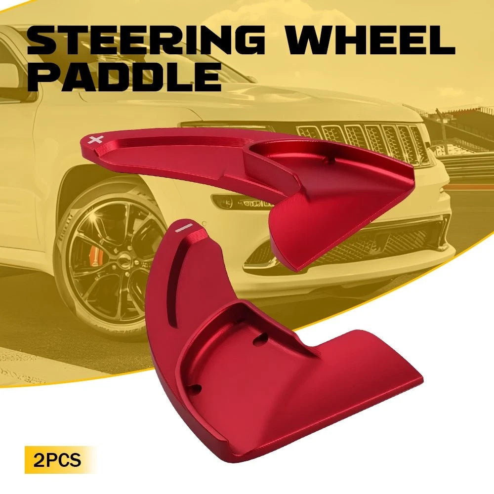 Steering Wheel Shift Paddle Cover Trim for Dodge Challenger Charger (2015–2021) Red