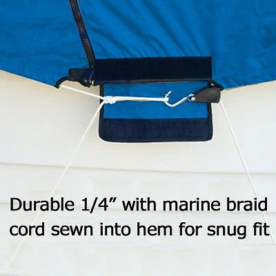 Cape Horn 19 Center Console T-Top Hard-Top Boat Cover (Blue)