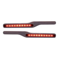 Wood Armrest Kit with Red LED Light for Peterbilt 1987–2001