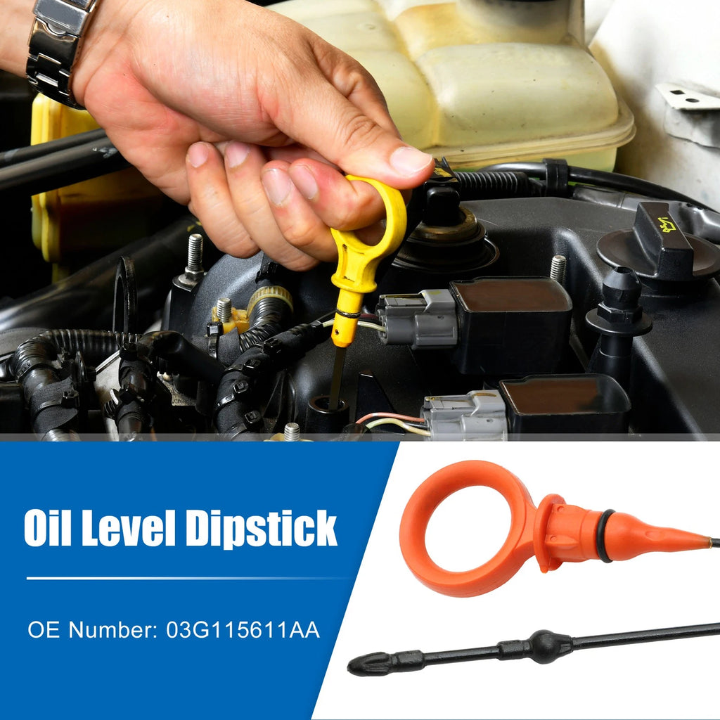 Engine Oil Level Indicator Dipstick for Volkswagen Jetta (2005–2010) No. 03G115611AA