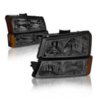 Smoked Housing Amber Corner Headlights for Chevrolet Silverado (2003–2006)