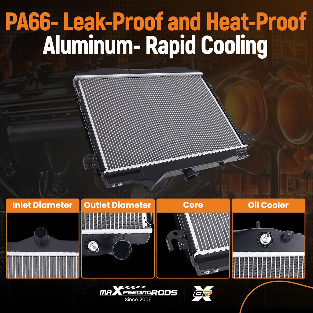 Cooling Radiator for Dodge Dakota (1992–1996) with Trans Cooler