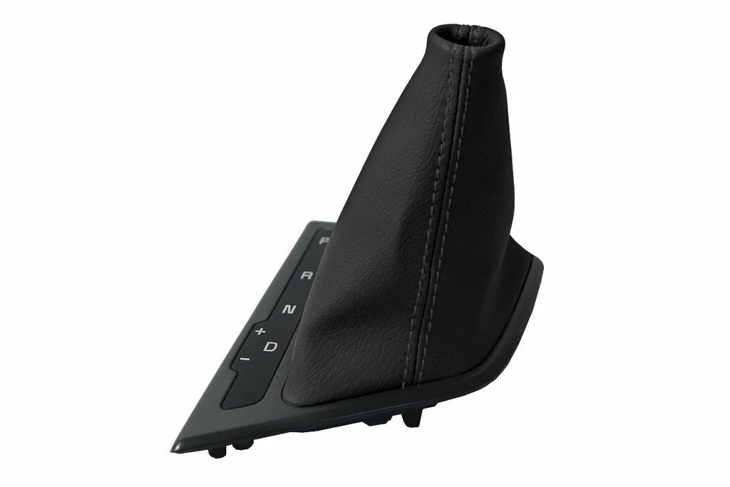 Leather Automatic Shift Boot Cover for Kia Optima (2011–2015) Black