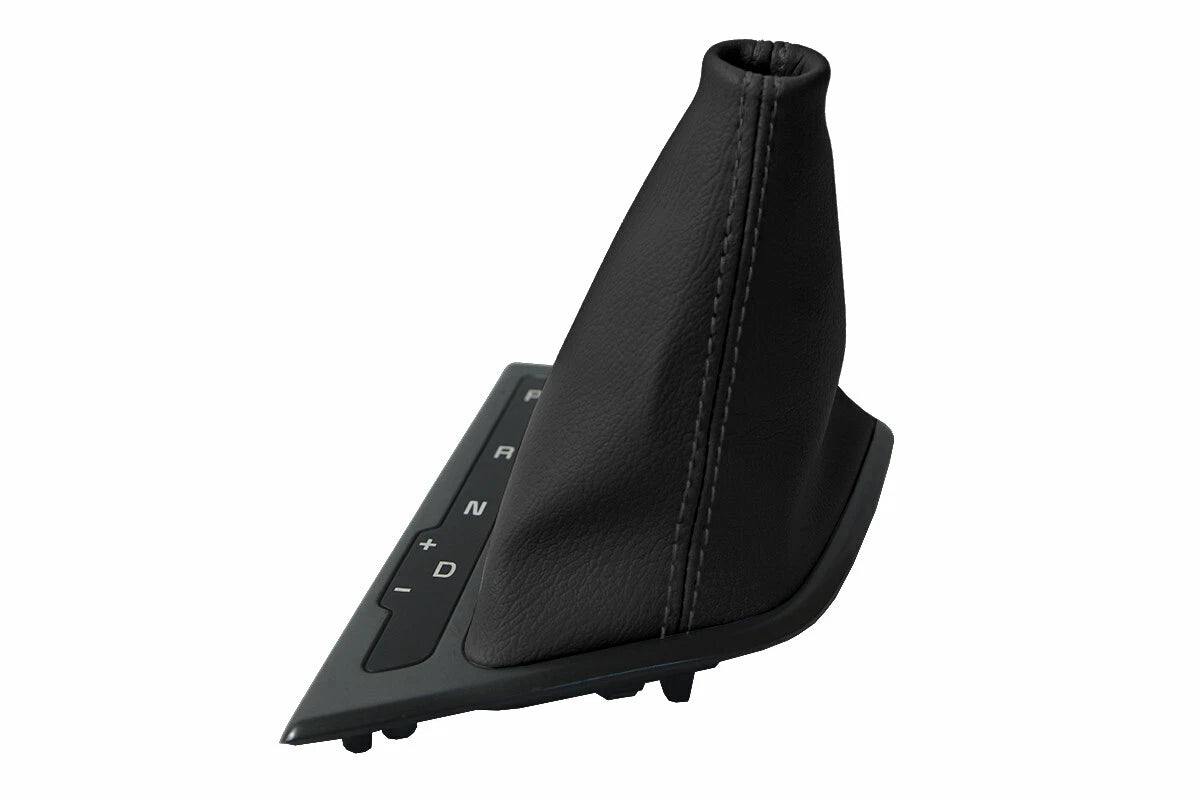 Leather Automatic Shift Boot Cover for Kia Optima (2011–2015) Black