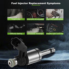 Set of 4 Fuel Injectors for Ford Fusion Escape Edge Land Rover LR2 Lincoln MKT (2.0L)