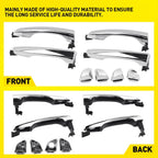 Set of 4 Door Handle Assemblies for Hyundai Elantra Sedan (2017-2020)