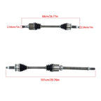 2X Front Left & Right CV Axle Assembly for Nissan Altima (2019-2023)