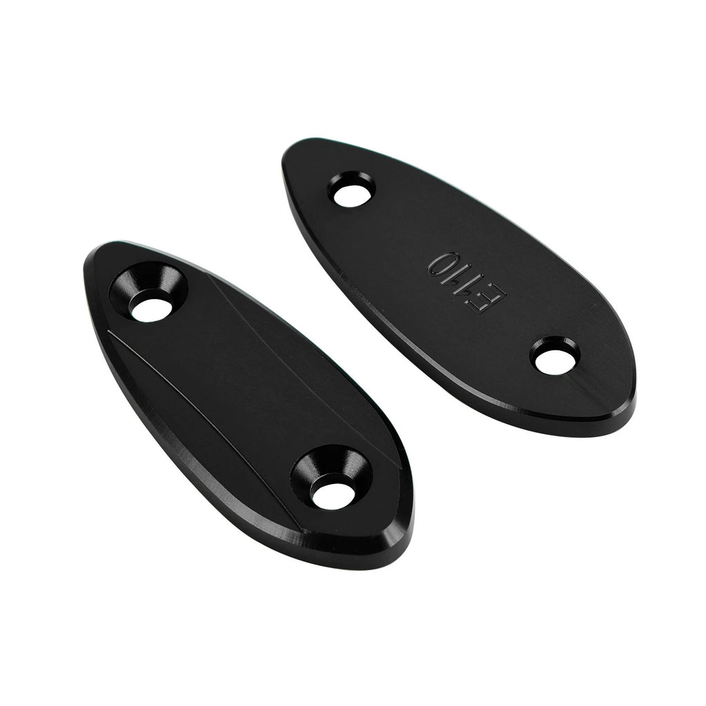 Mirror delete blanking block off plates for Kawasaki ZX-6R (2009–2012)