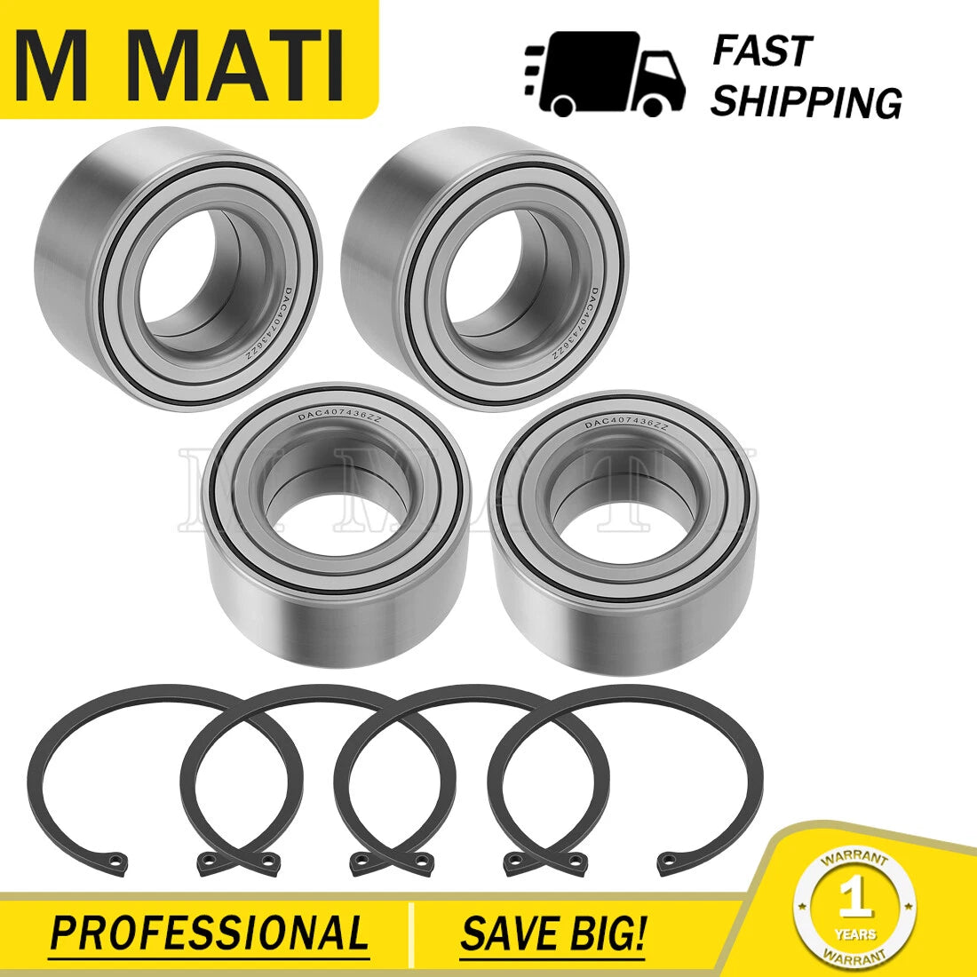Front Rear Wheel Ball Bearing Circlip for Honda SXS1000M3 SXS1000M5 (2016–2023)