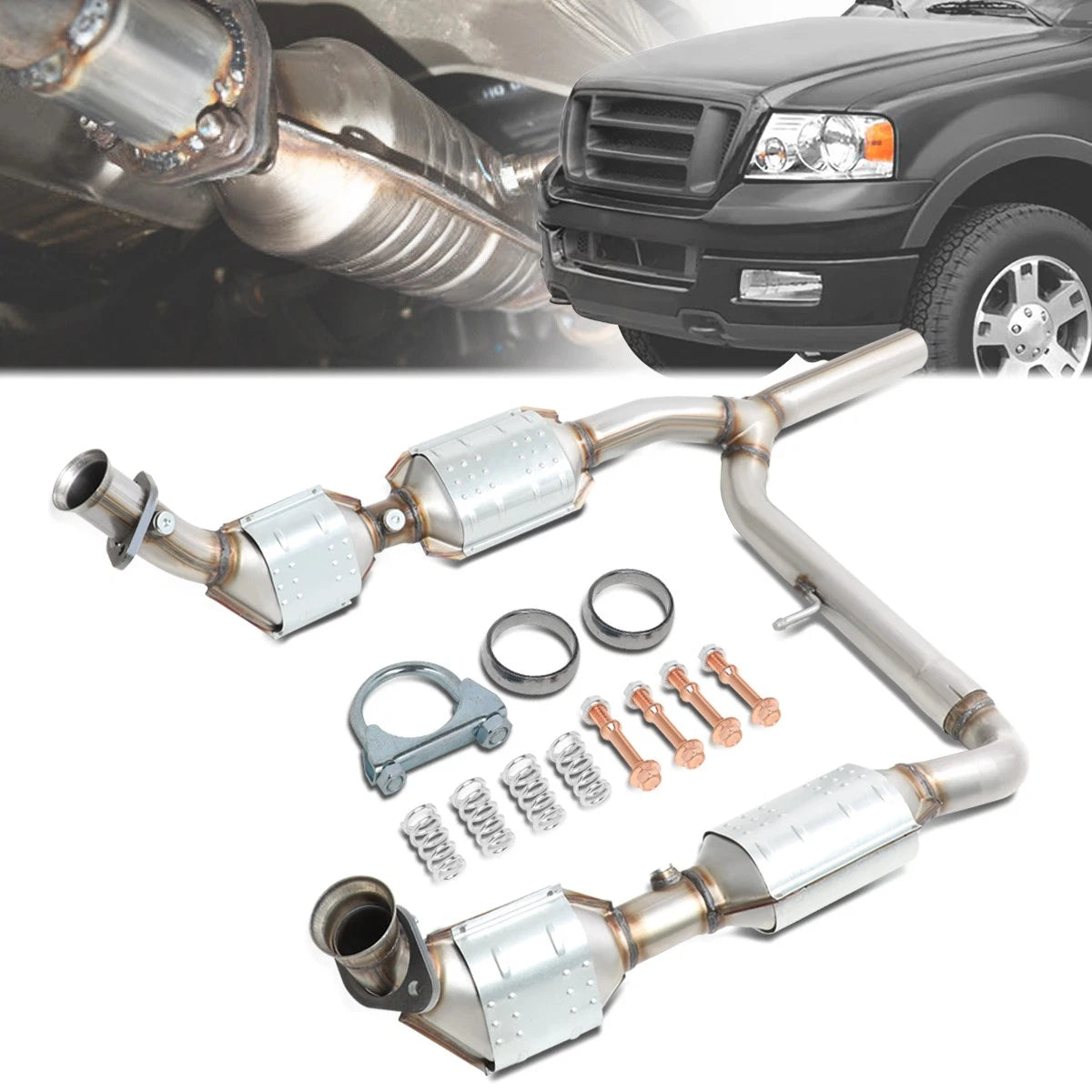 Catalytic Converter Pipe for Ford F150 Lincoln Mark LT 5.4L 4WD (2004–2006)