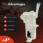 Windshield Washer Reservoir with Cap, Pump & Sensor for Kia Rio (2018-2020)