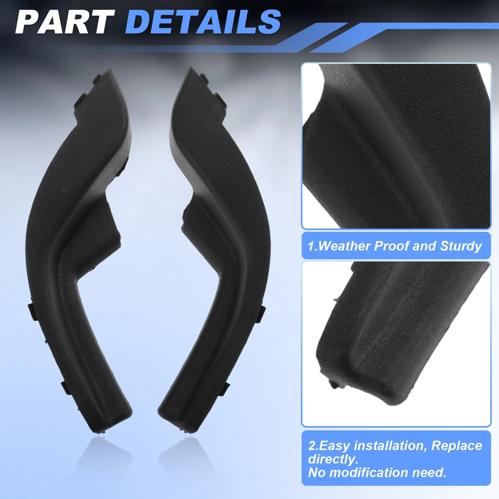 Set of 2 Windshield Cowl Replacements for Hyundai Elantra HD (2006–2010) 861502H010