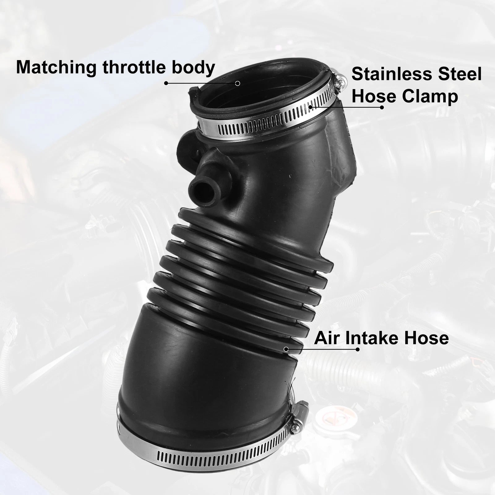 Air Cleaner Intake Hose Tube with Clamps for Honda Odyssey (2005–2006)