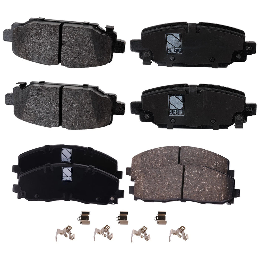 Set of 4 Brake Pads for Jeep Wrangler (2019–2021)