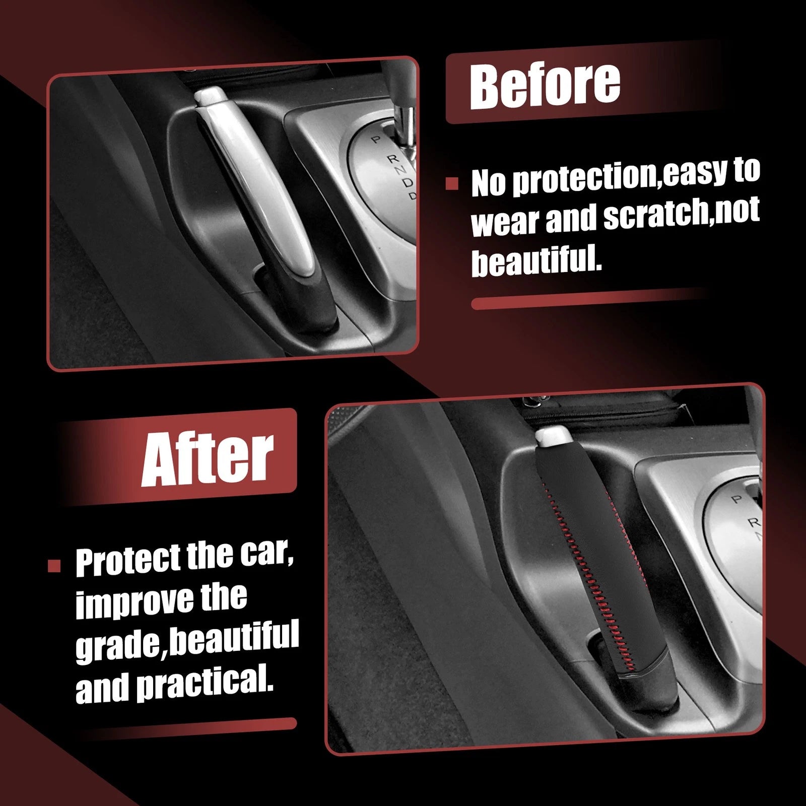 Faux Leather Handbrake Cover for Subaru Impreza Outback Legacy (2008–2017)