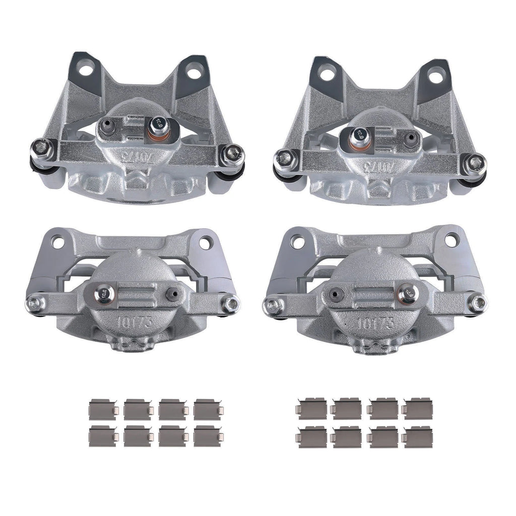 Front & Rear Brake Calipers w/Bracket for Dodge Jeep Wrangler (2007–2017) 18-B5045