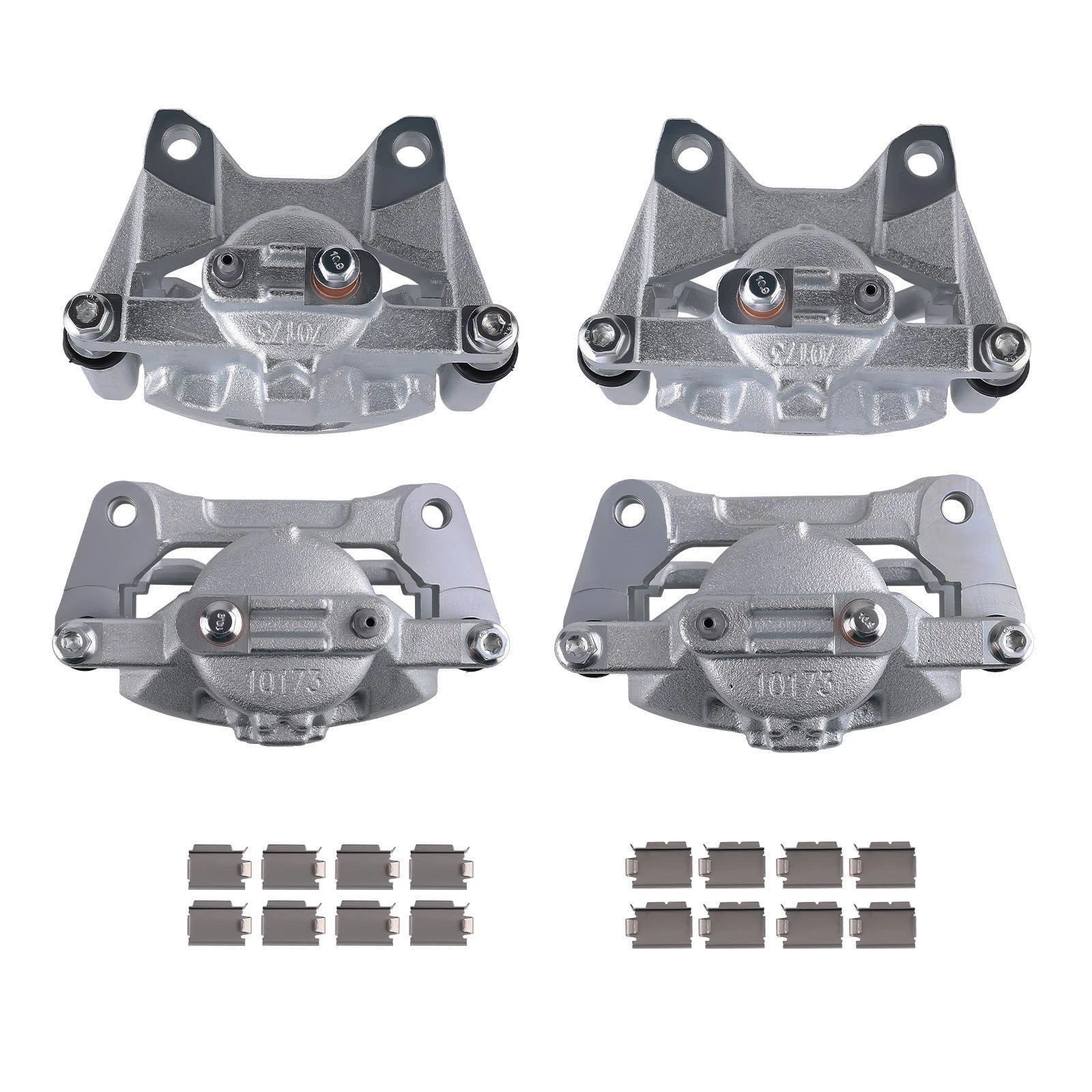 Front & Rear Brake Calipers w/Bracket for Dodge Jeep Wrangler (2007–2017) 18-B5045