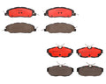 Set of 4 Brembo NAO Ceramic Brake Pads for Ford Mustang (2015–2023)