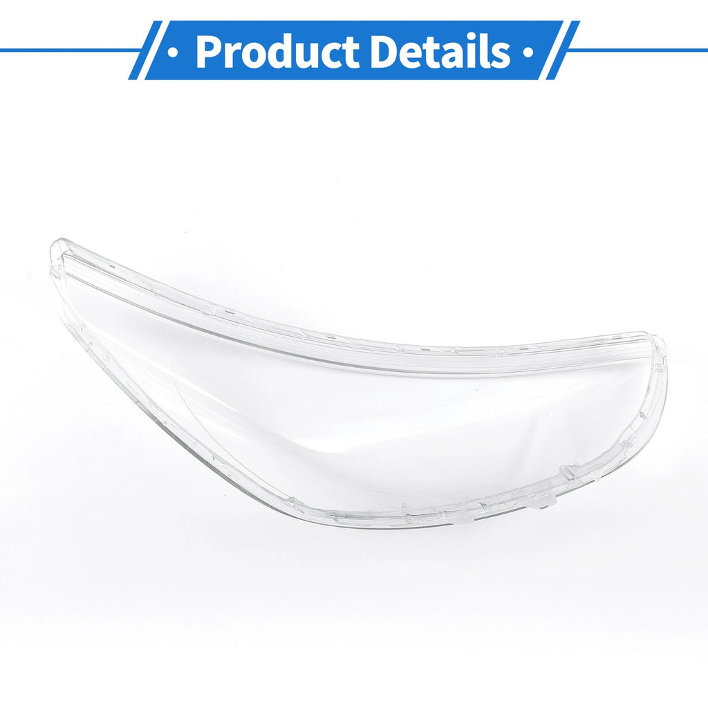 1 Pcs Headlight Lens Cover for Hyundai Accent (2012–2017) PC Clear