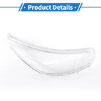 1 Pcs Headlight Lens Cover for Hyundai Accent (2012–2017) PC Clear